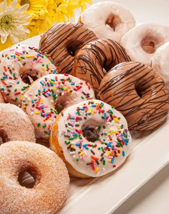 Doughnuts and Meat Pies for Sale.