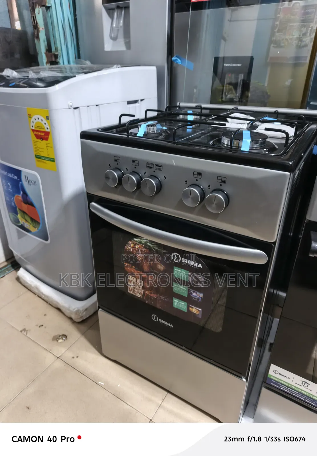 Sigma 50*50 4Burner Gas Cooker Oven + Grill