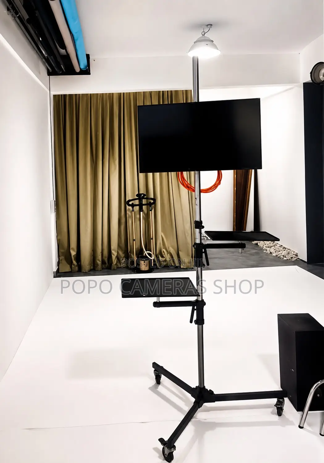 190cm Heavy Duty Stand With Wheels + Two Laptop Holder and a Tablet H