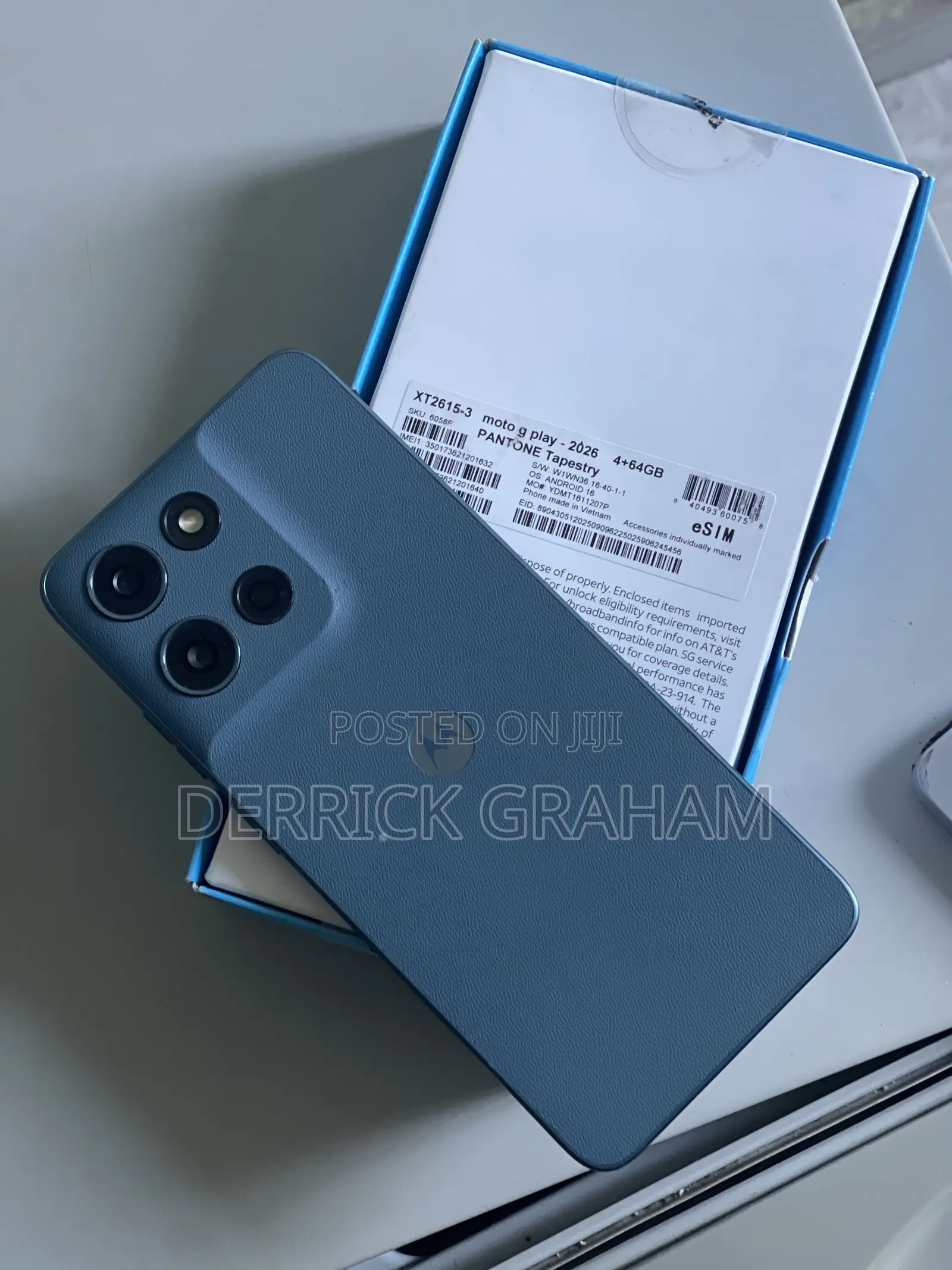 New Motorola Moto G Play 2026 64 GB Blue
