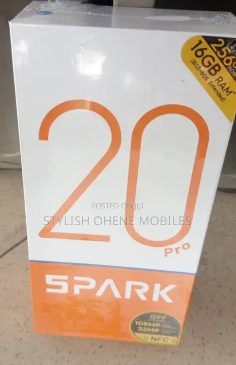 New Tecno Spark 20 Pro 256 GB Black