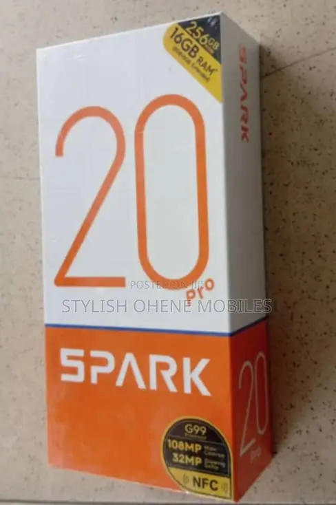 New Tecno Spark 20 Pro 256 GB Black