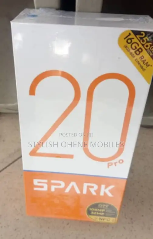 New Tecno Spark 20 Pro 256 GB Black