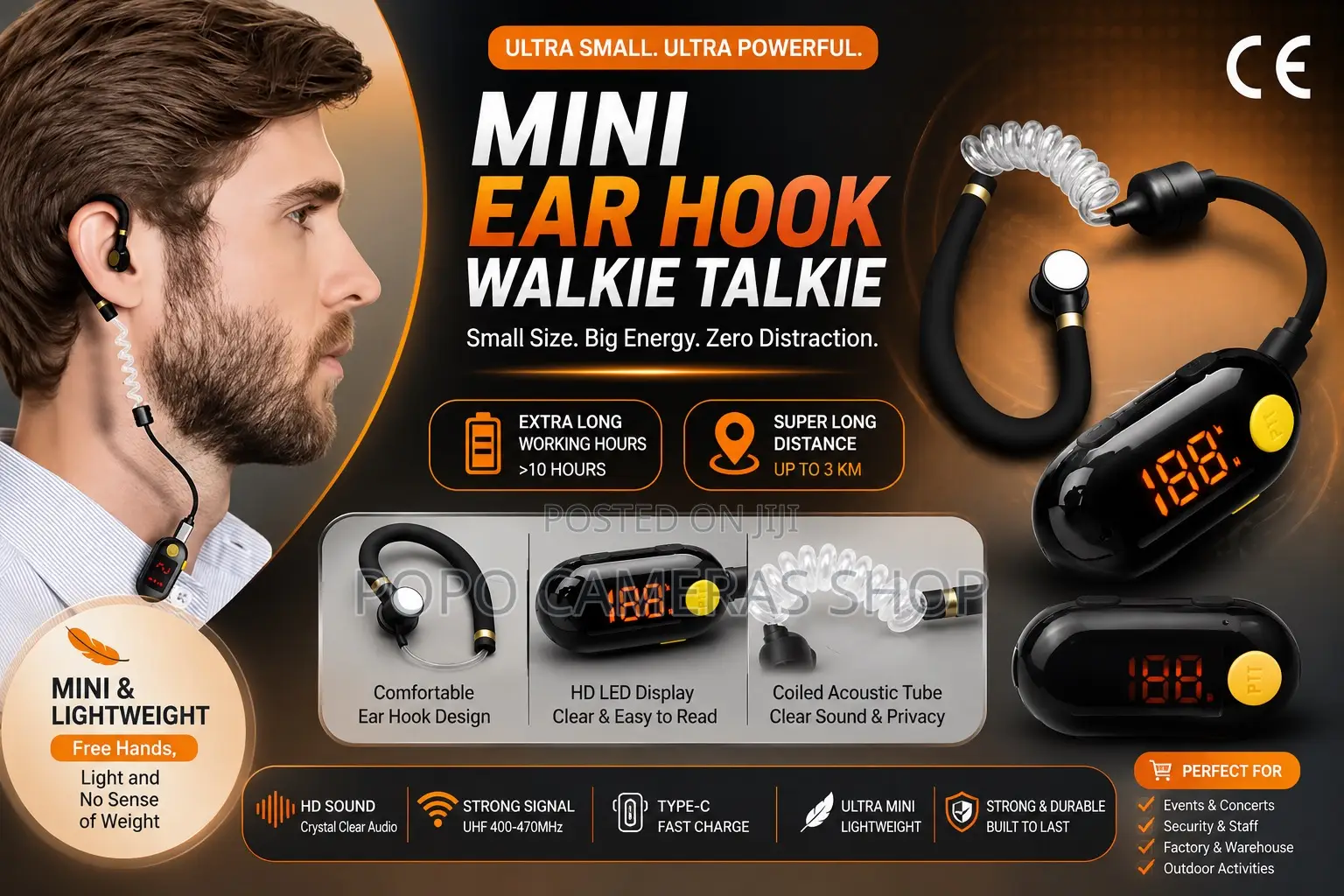 Mini Walkie Talkie (Pair)