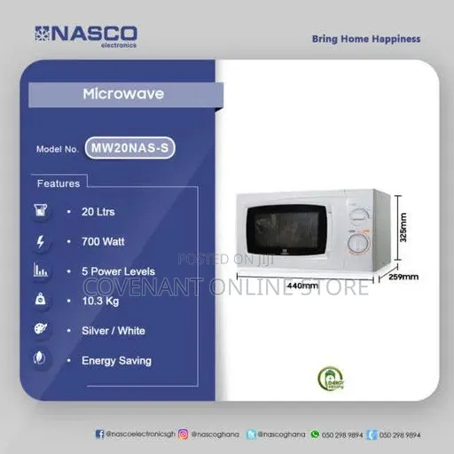Nasco 20ltr Cavity Solo Microwave