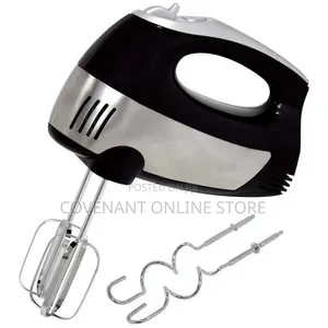 Nasco 300 Watts Hand Mixer Silver and Black Design