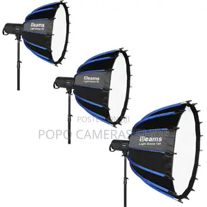 Beams Light Dome Easy Open Bowens Mount Softbox + Grid+ Double Diffuse