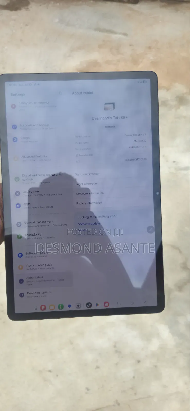 Samsung Galaxy Tab S8+ 128 GB Black