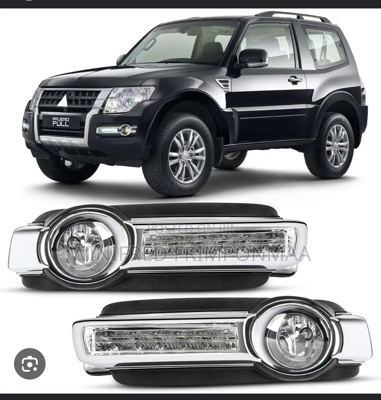 Mitsubishi Pajero 2015,2016,2017,2018 Fog Light and Cover All Set