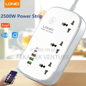 Tuya Wifi Smart Extention Board 3 Outlet 1 PD +1 QC 3.0+ 2 Auto-Id