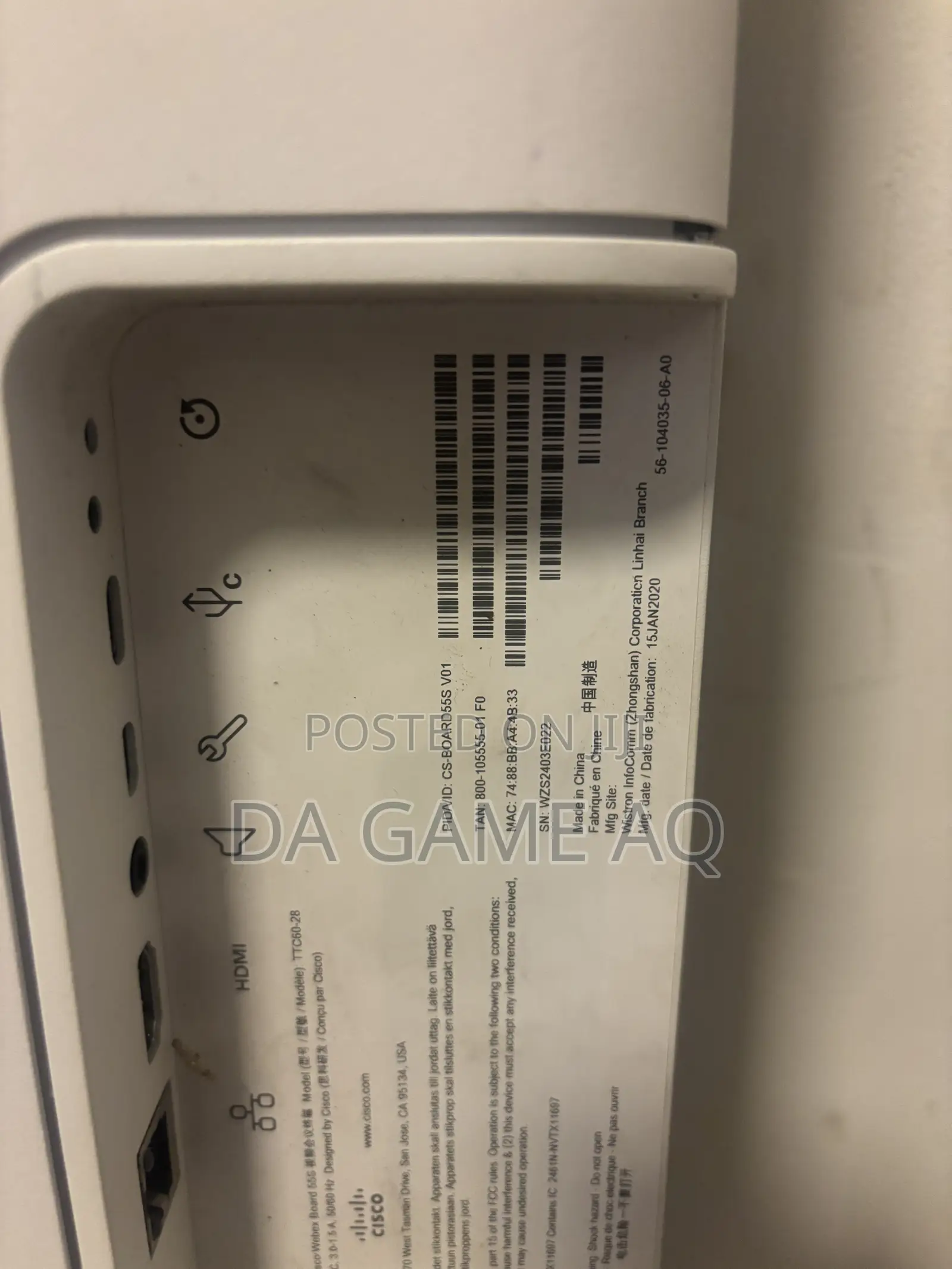 Cisco Webex Board 55S