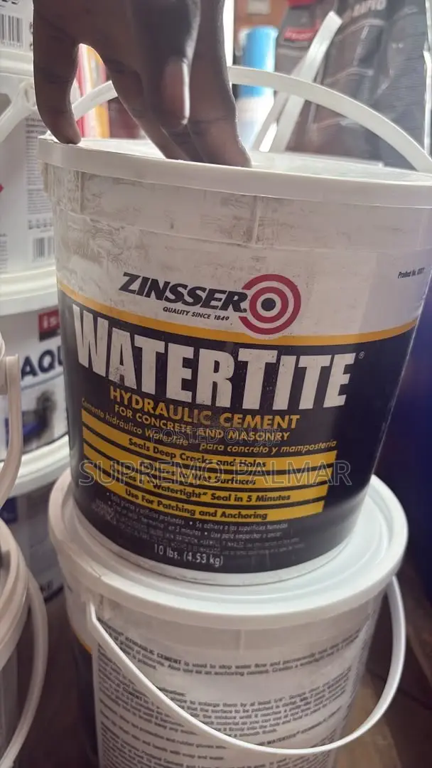 Waterproof Hydraulic Cement 4. 53kg - Watertite Leak Sealing Formula