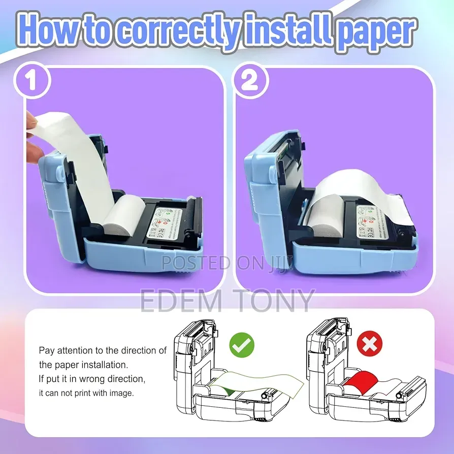 DIY Instant Digital Camera Blue. With Instant Printing