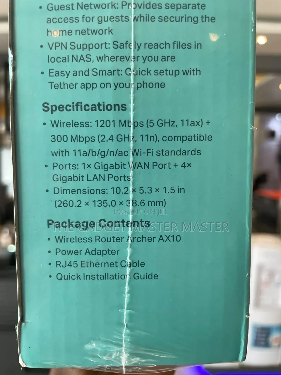 TP-Link Archer Ax10 Ax1500 Wireless Dual-Band Gigabit Router