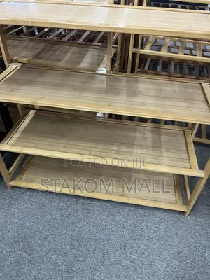 Storage Racks - Brown and Black