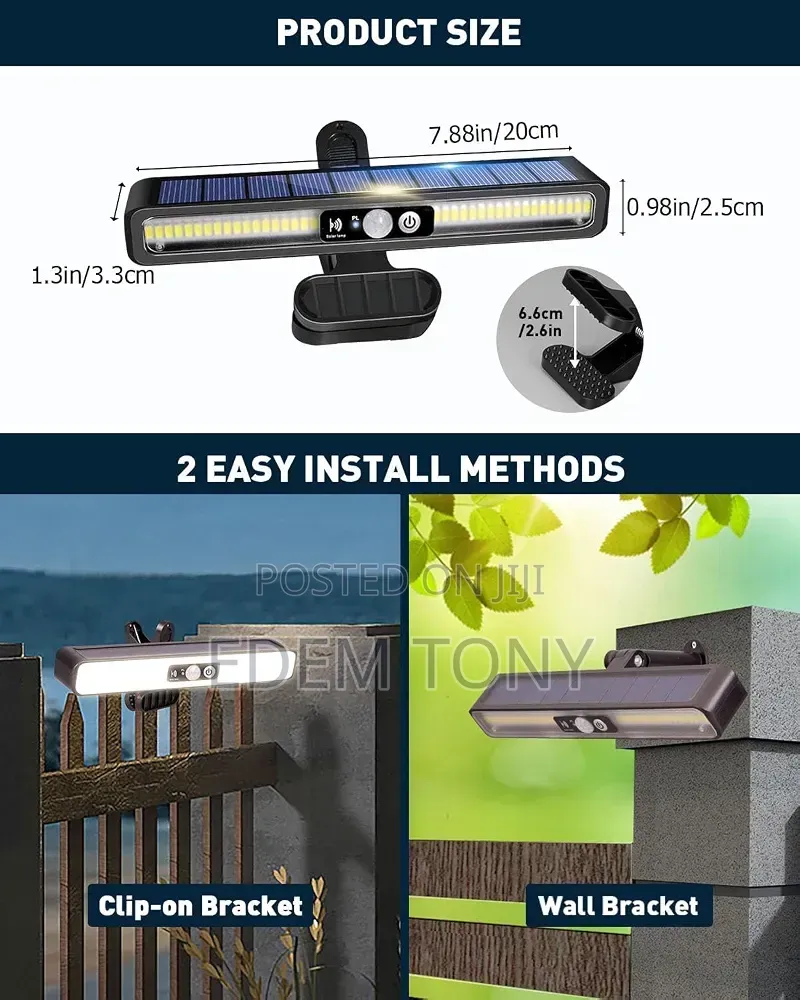 Solar Motion Lights Outdoor, 2 Pack; 36 LEDs , Security Light