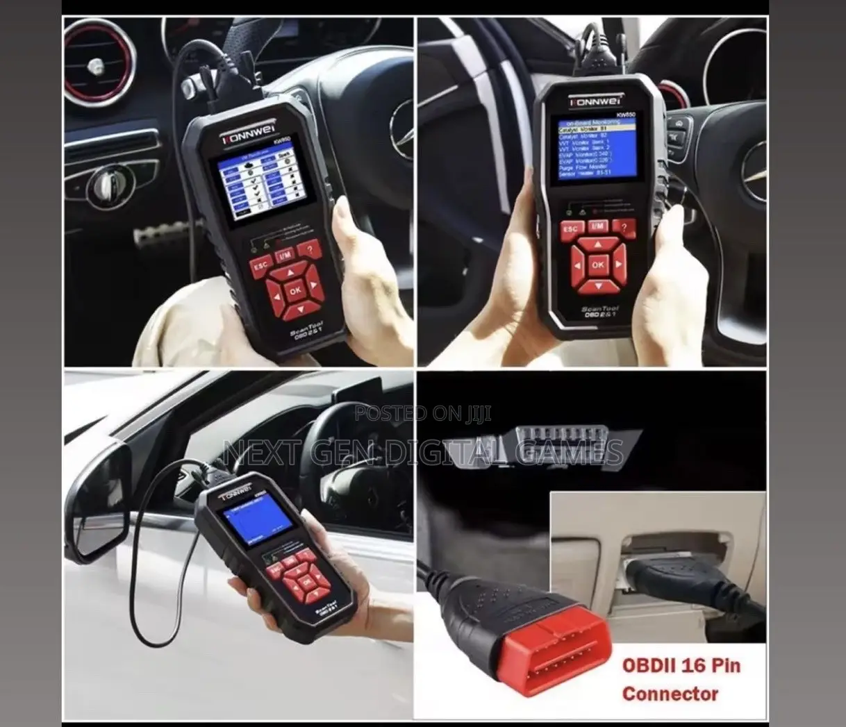 KONNWEI KW850 Car OBD2 Scanner Professional Car Diagnostic Tools OBD 2