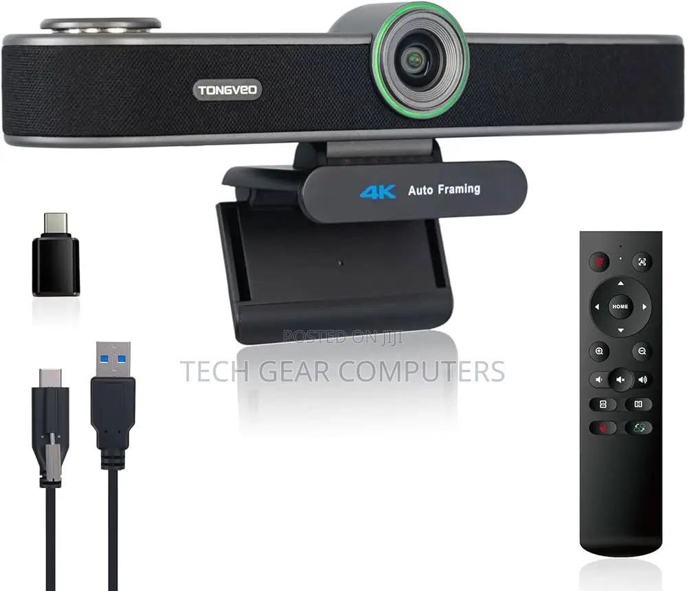  Webcam With Microphones and Speaker TONGVEO 5X Digital