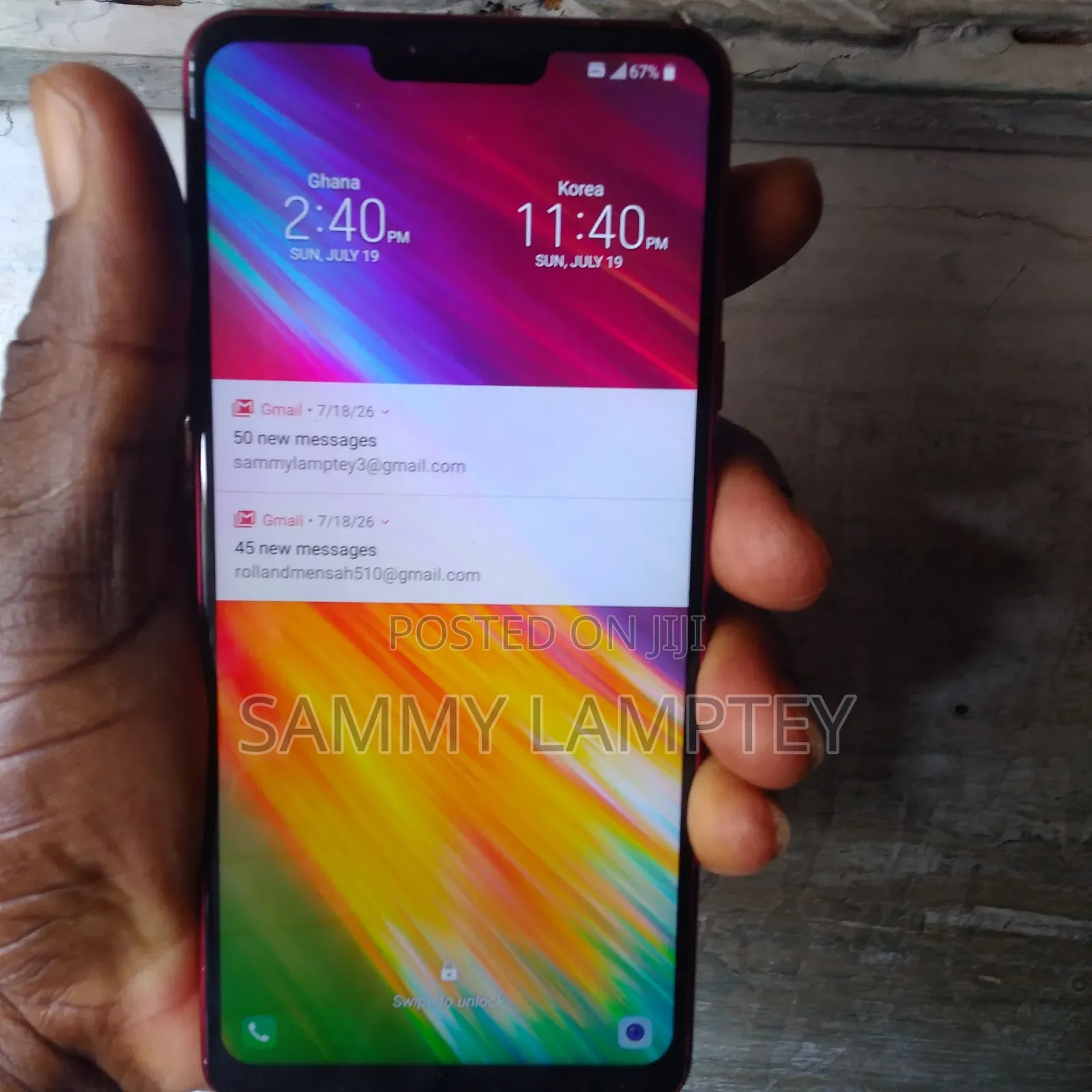 LG Q9 64 GB Red