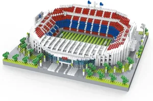 Camp Nou Stadium: FC Barcelona Micro-Particle Lego Building Block Set