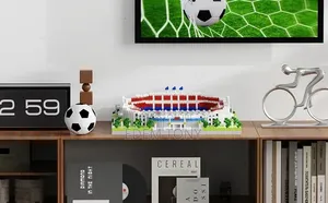 Camp Nou Stadium: FC Barcelona Micro-Particle Lego Building Block Set