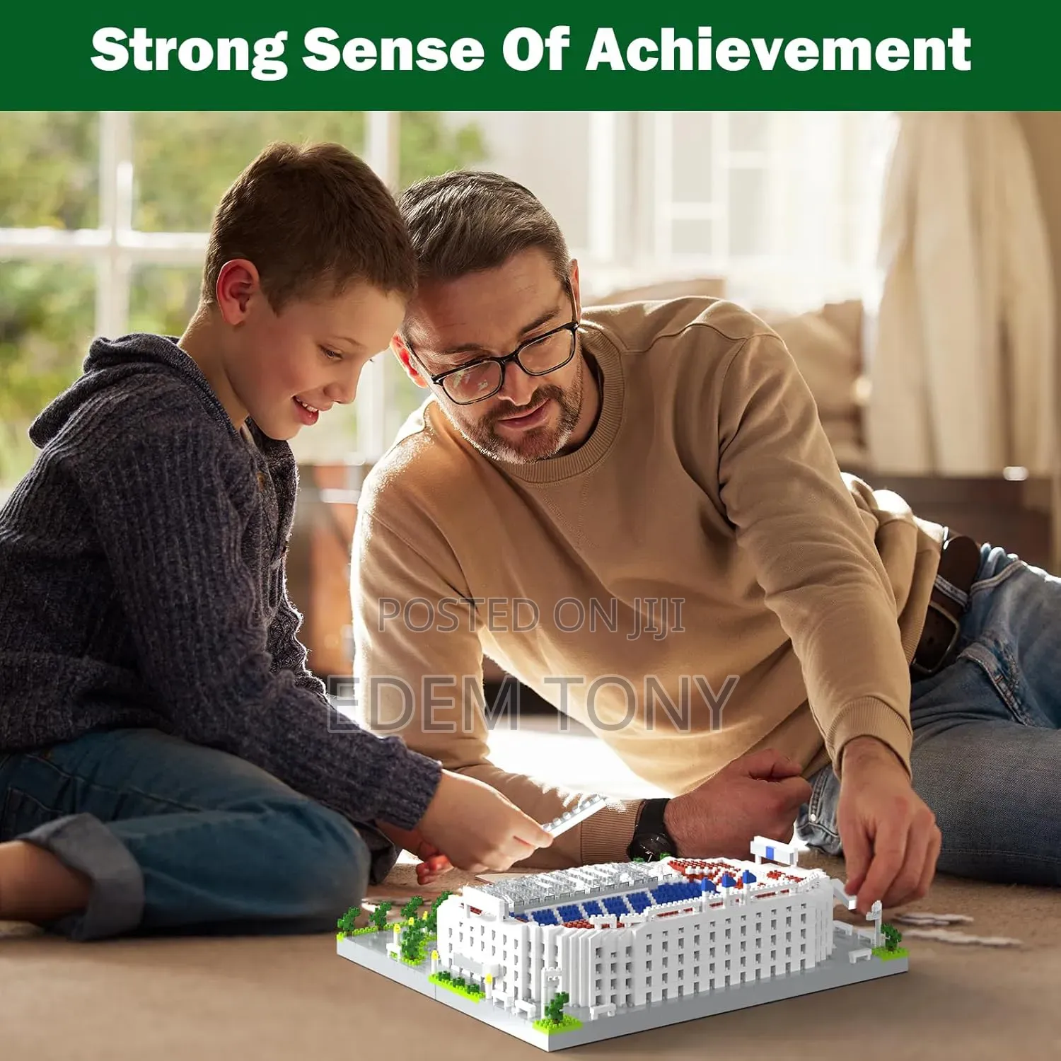 Camp Nou Stadium: FC Barcelona Micro-Particle Lego Building Block Set