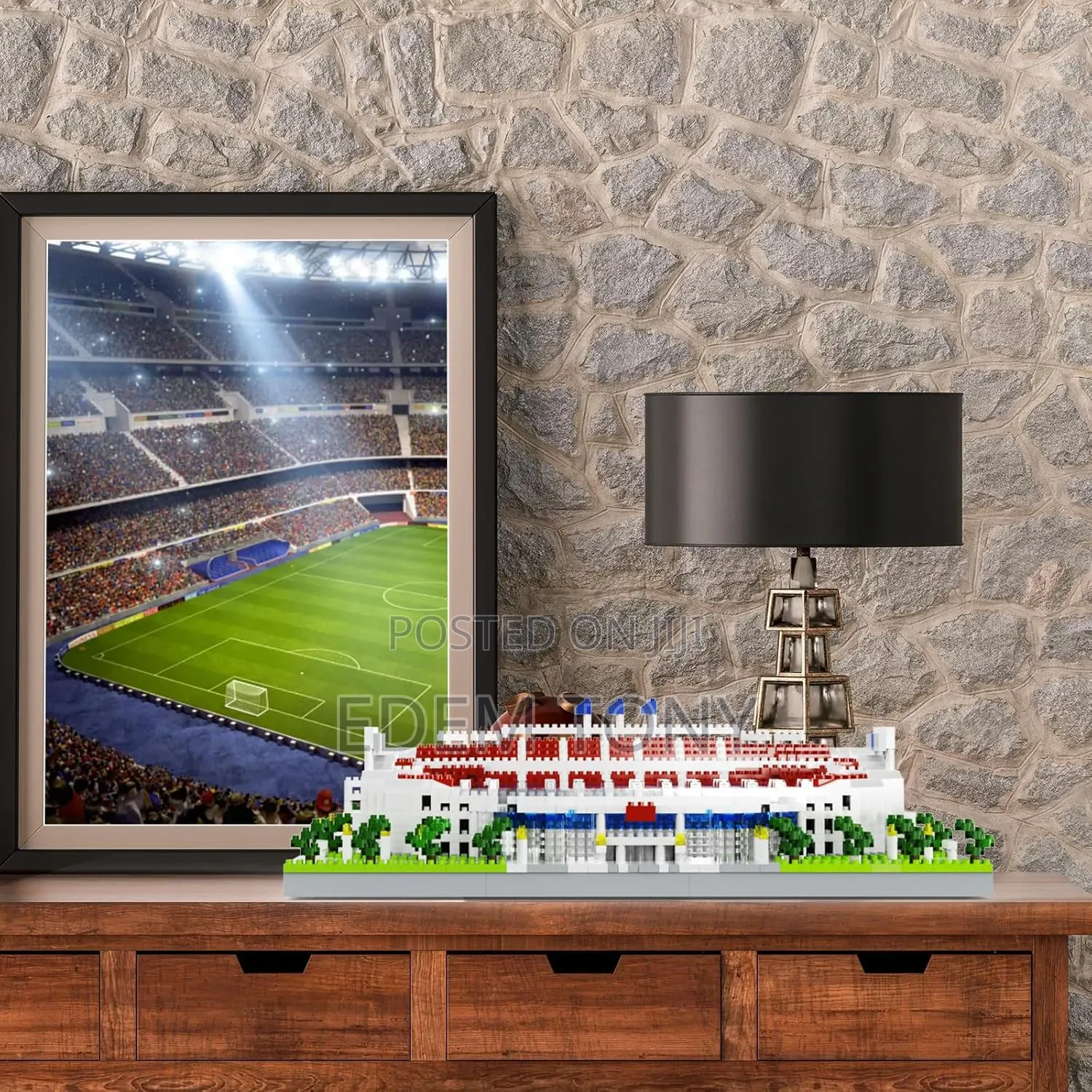 Camp Nou Stadium: FC Barcelona Micro-Particle Lego Building Block Set