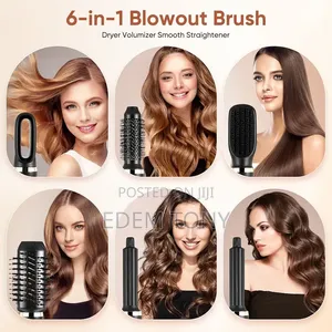 WT-623 Branded 6-in-1 Hot Air Brush Styling Set