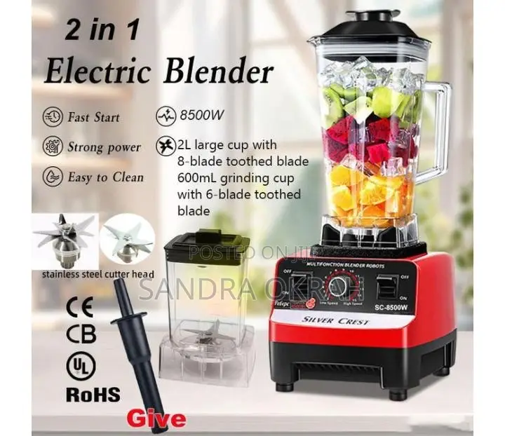 2 in 1 Silver Crest Blender