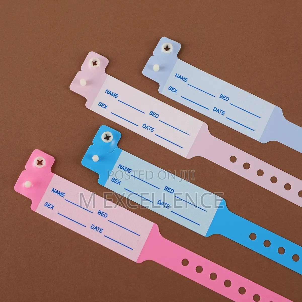 100pcs Medical Id Bracelets - PVC Hospital Wristbands