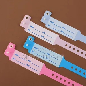 100pcs Medical Id Bracelets - PVC Hospital Wristbands