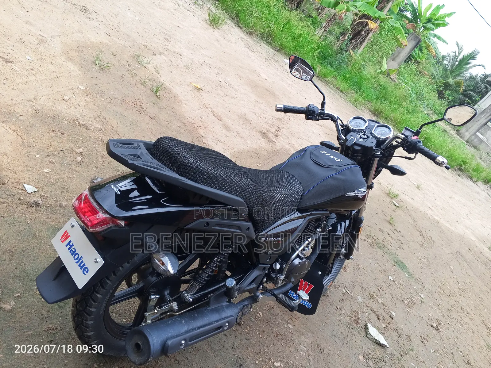 New Haojue TF125 2025 Black