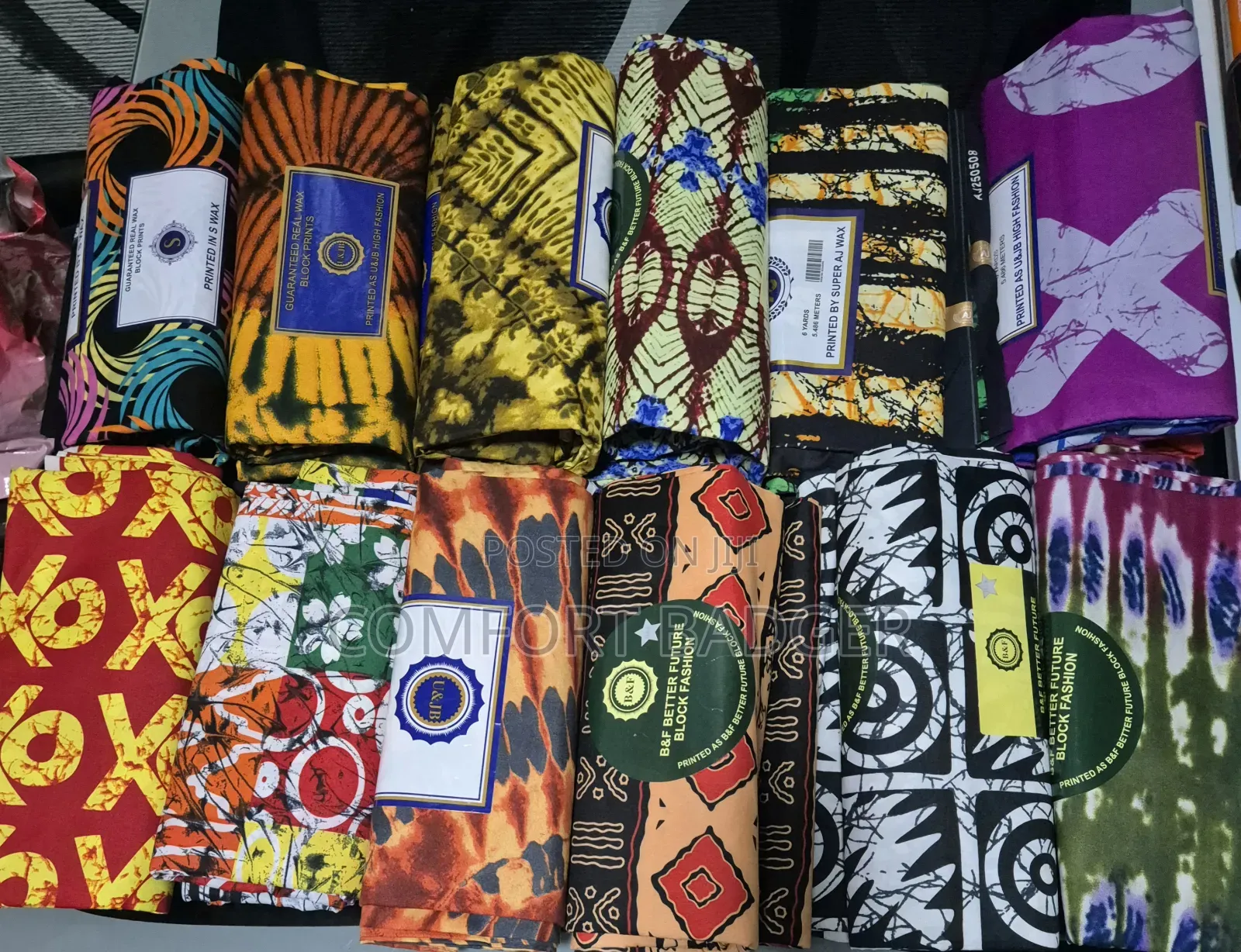 Colourful Small African Prints Available in 6 Yards