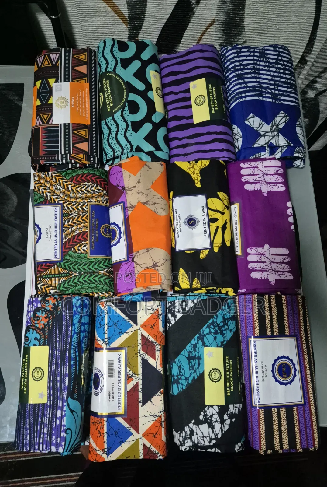 Colourful Small African Prints Available in 6 Yards