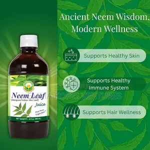 Neem Leaf Juice Natural Bitter Herbal Detox Drink, Supports Skin, Etc