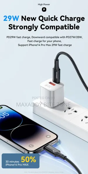 Essager Type C Cable for iPhone 14 13 12 11 Pro Max XS Xr PD 29W Fast