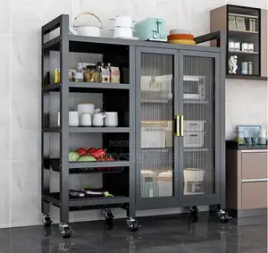 Meatal Kitchen Cabinet