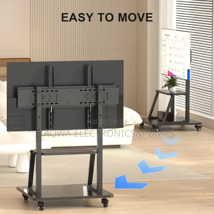 Thicker 60-100 Inches Mobile TV Stand Inches