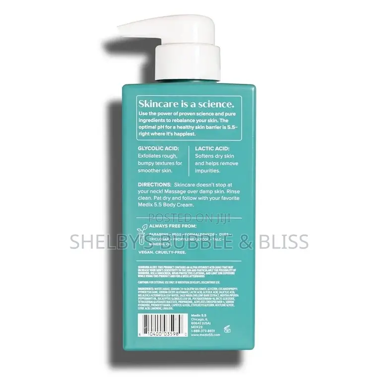 Medix 5.5 Glycolic Acid +Lactic Acid Body Wash