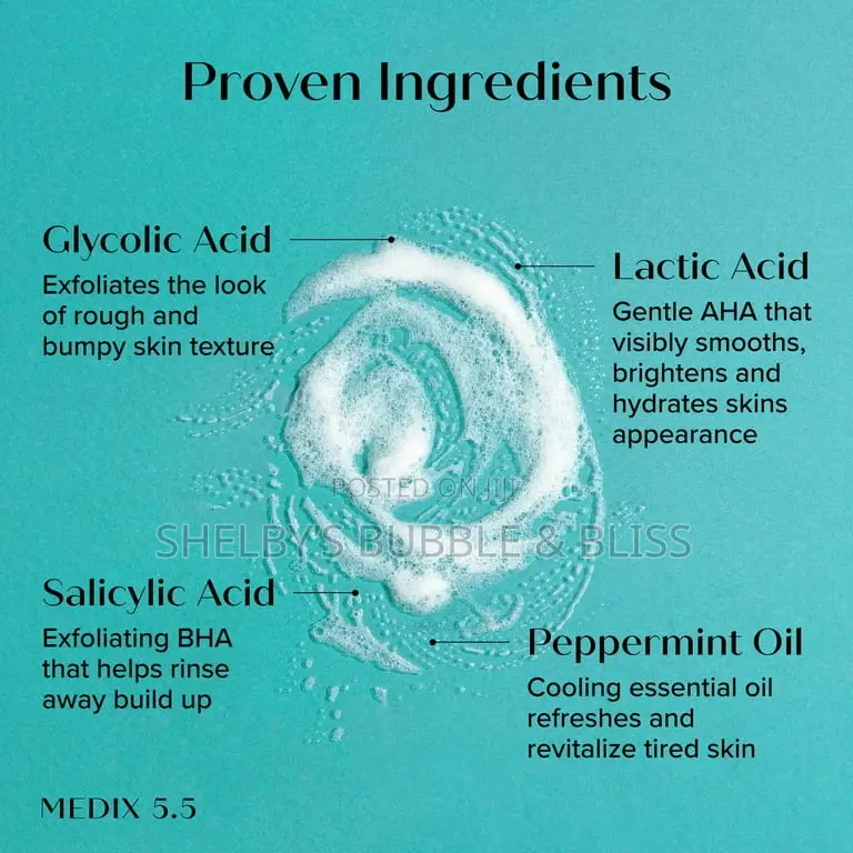 Medix 5.5 Glycolic Acid +Lactic Acid Body Wash