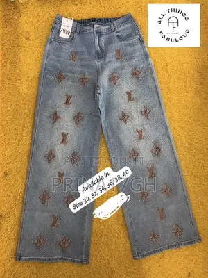 Zara Embellished Denim Jeans