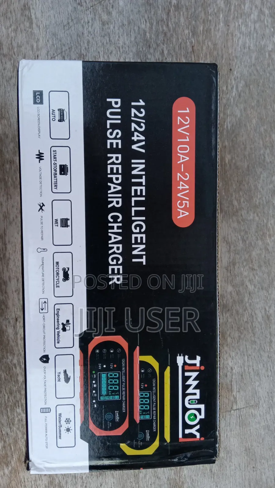 12v/24v Intelligent Pulse Battery Charger 10a/5a LCD Display
