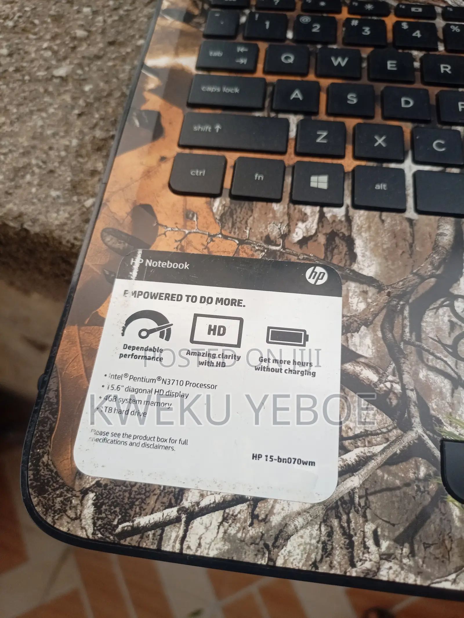 Laptop HP 15 4GB Intel Pentium HDD 1T