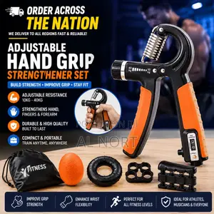 Adjustable Hand Grip Strengthener Set With Grip Ball
