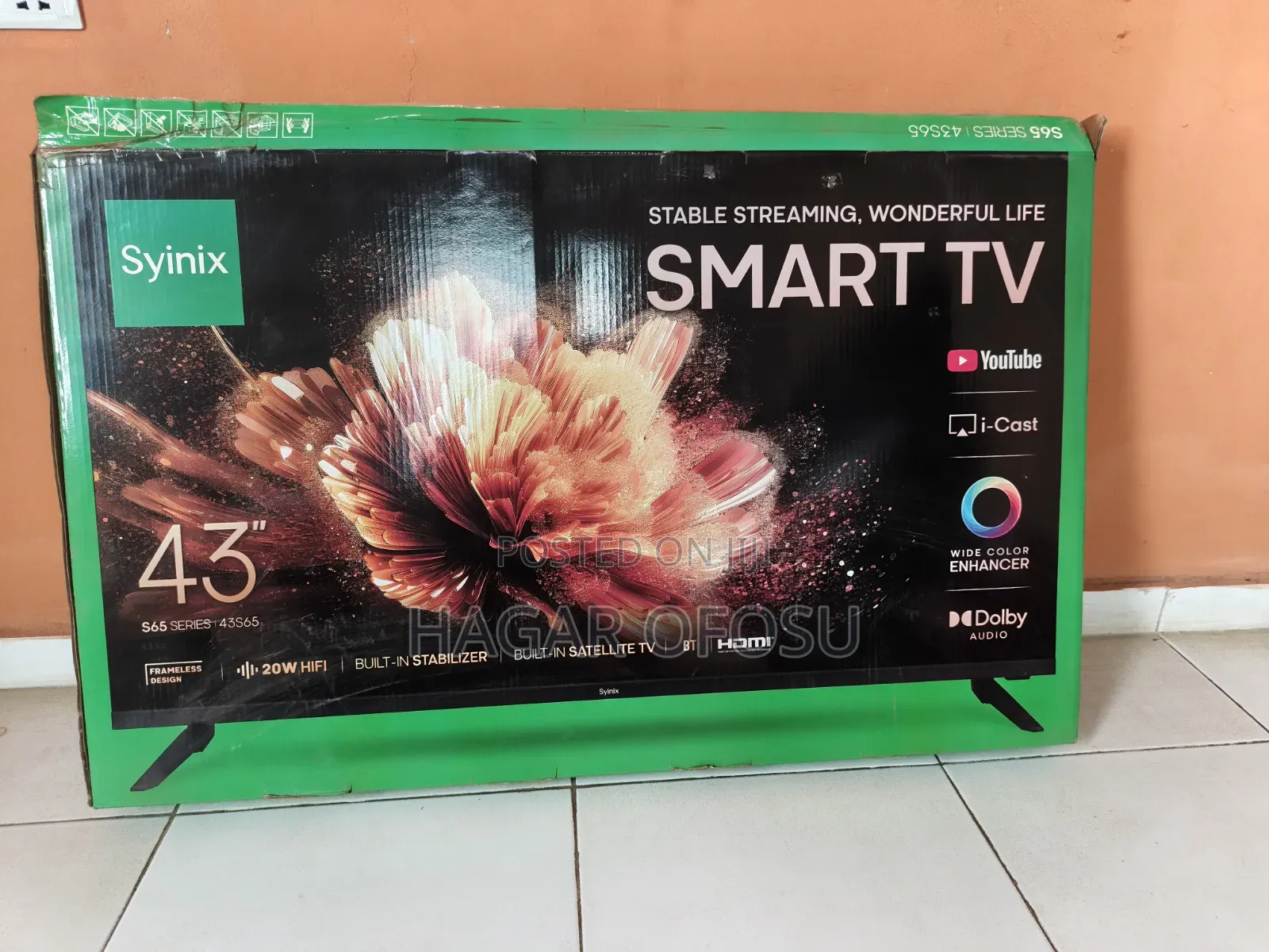 43 Inches Syinix Smart TV