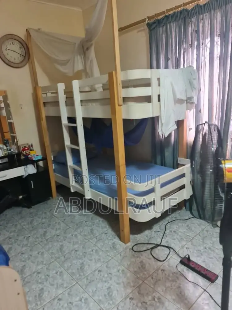 Strong Wooden Bunk Bed / Double Decker With Net Frame