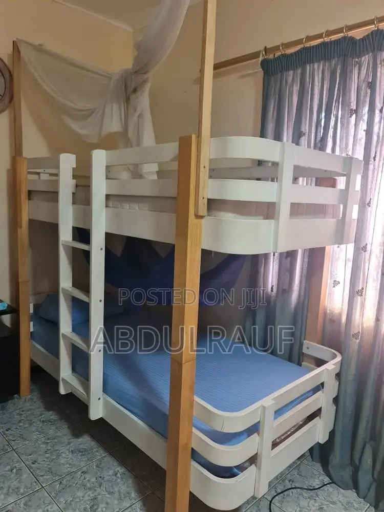 Strong Wooden Bunk Bed / Double Decker With Net Frame