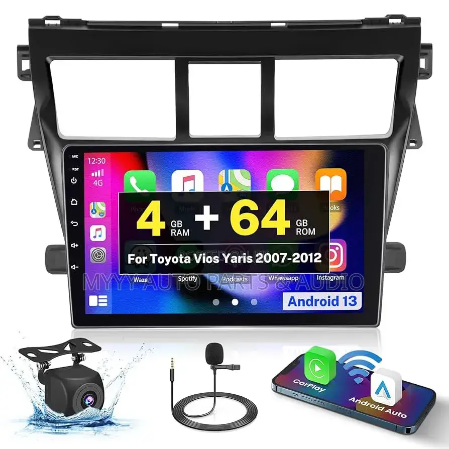 Apple Carplay Android Screen for Toyota Belta/ Yaris 2007-2010