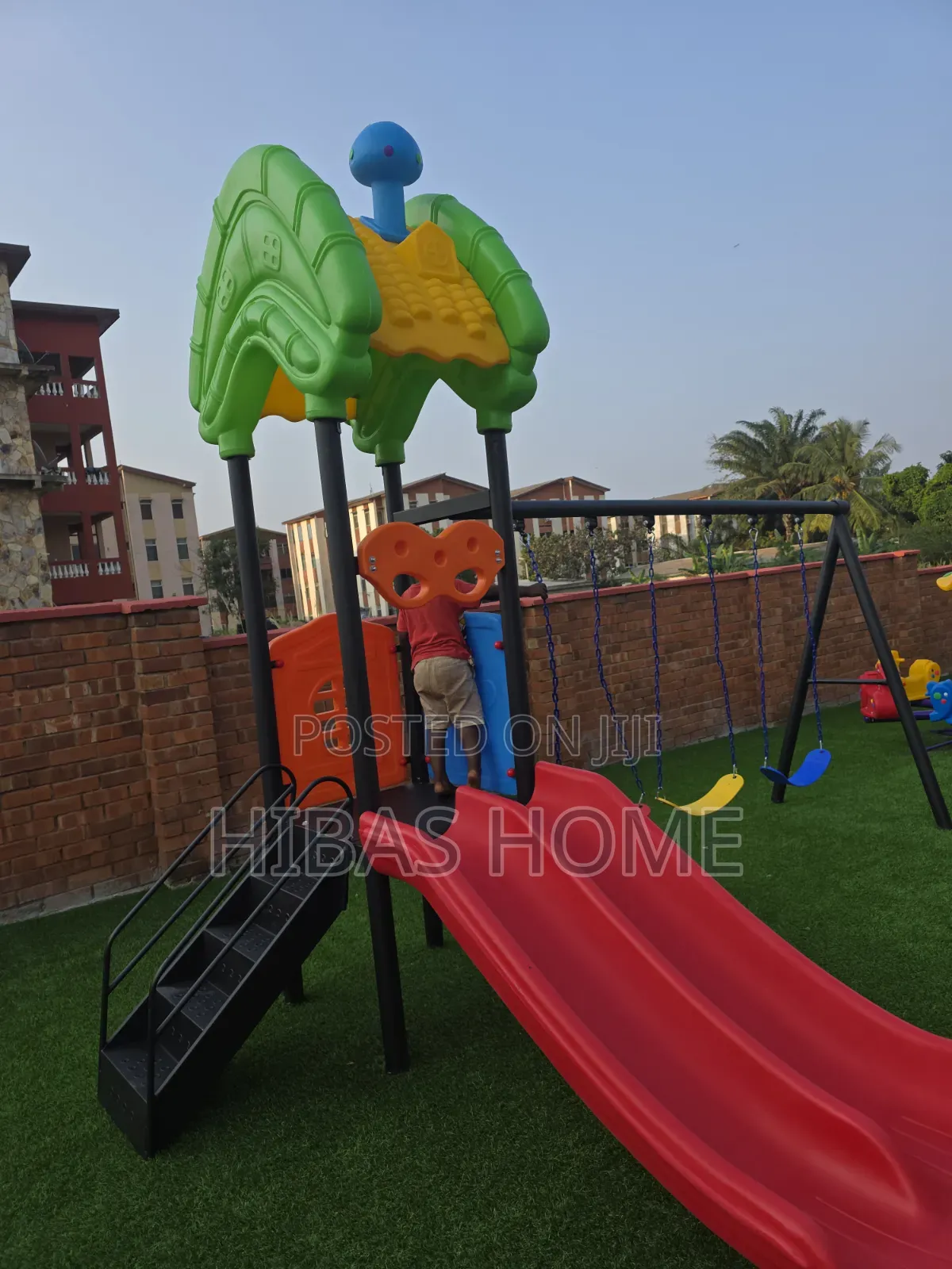 Commercial Swing Set With Slide for School Playgrounds