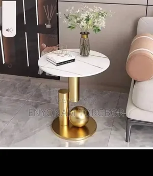 Luxury Round Marble Top Side Table